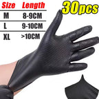 Heavy Duty Nitrile Gloves 8Mil Extra Thick Mechanic Home Garden Disposable Glove with Textured Grip Antislip Safety Work Gloves