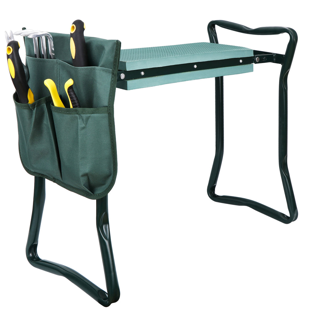 Green Spring Soft Eva Pad Seat Folding Garden Kneeler Bench Kneeling
