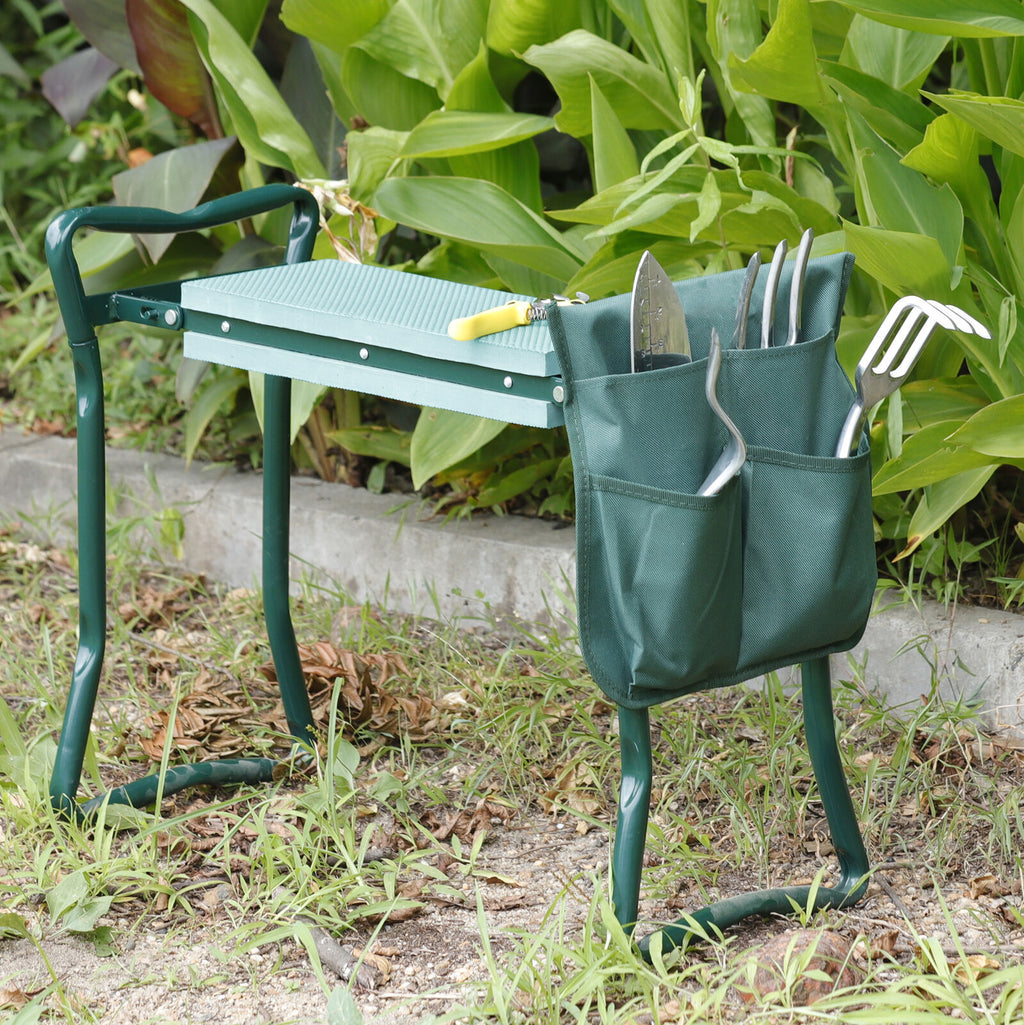 Green Spring Soft Eva Pad Seat Folding Garden Kneeler Bench Kneeling