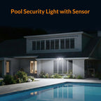 LED Security Lights Motion Sensor Light Outdoor, 38W 4200LM Light, 5500K, IP65 Waterproof, 3 Head Detected Flood Light for Garage, Yard, Porch (White)