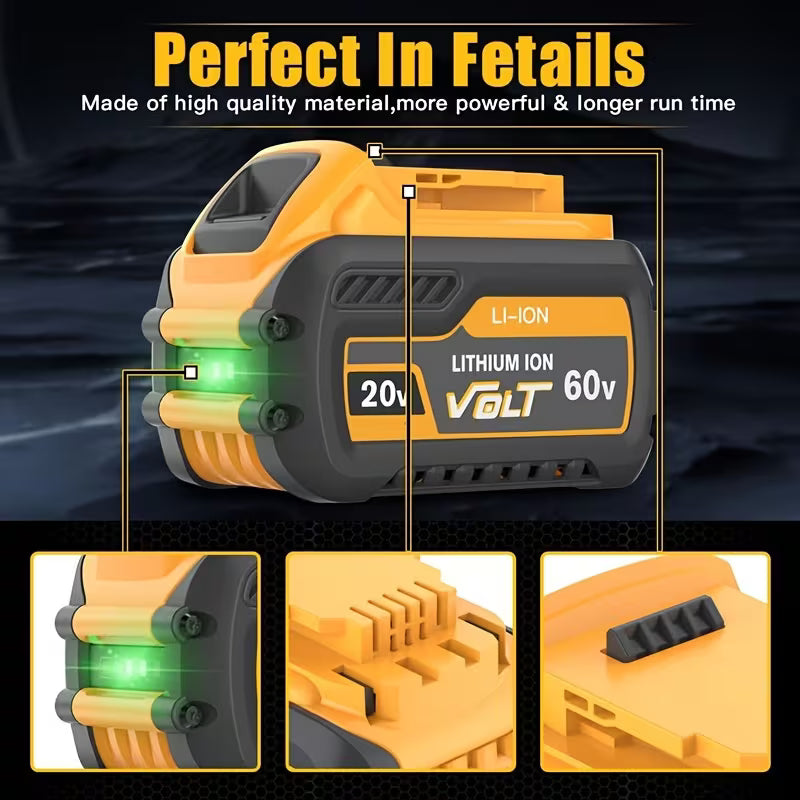 20V/60V MAX Replacement Lithium Battery — 12.0Ah