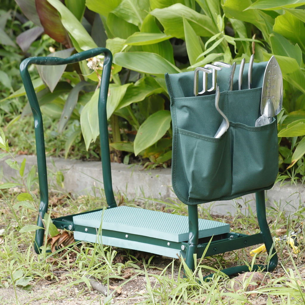Green Spring Soft Eva Pad Seat Folding Garden Kneeler Bench Kneeling