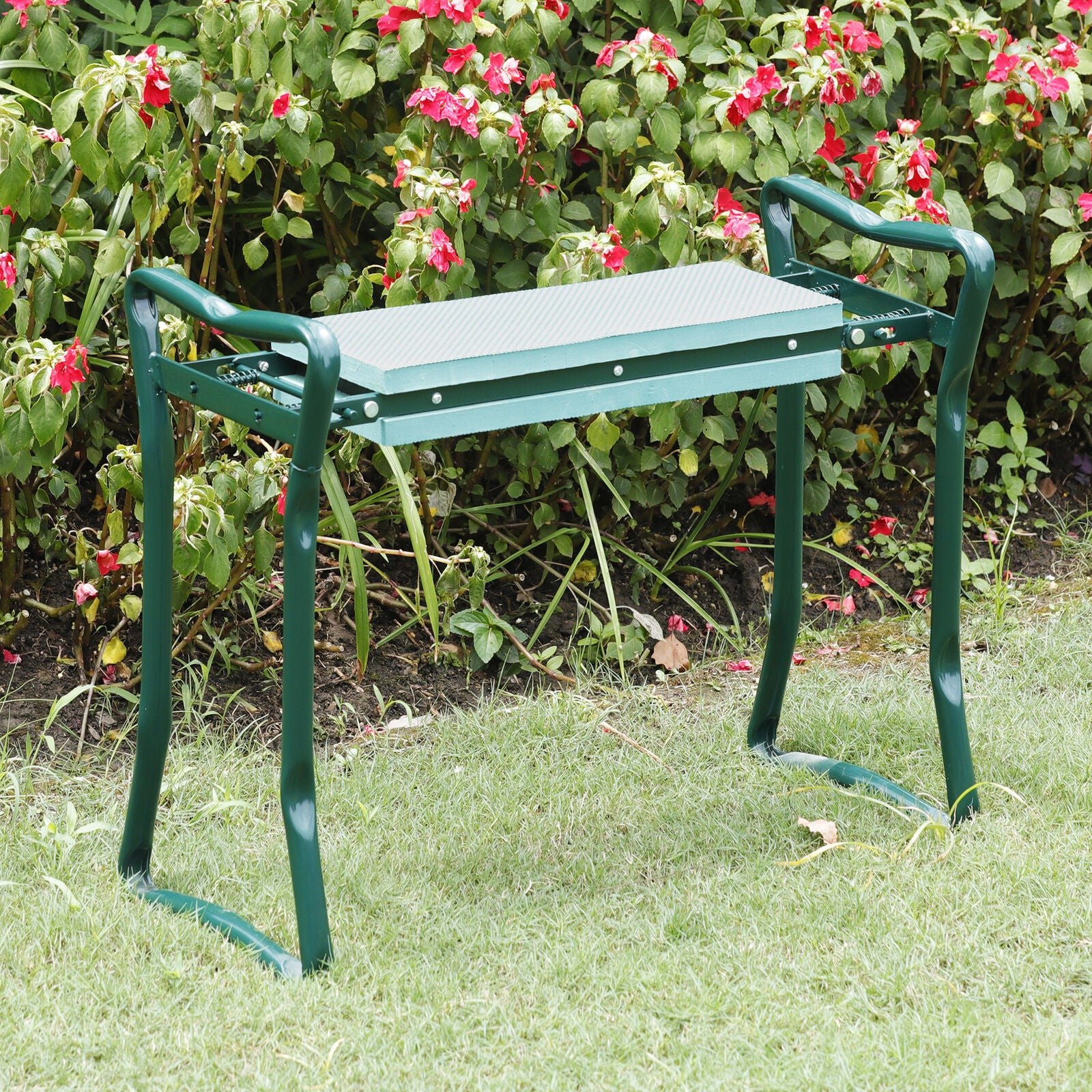 Green Spring Soft Eva Pad Seat Folding Garden Kneeler Bench Kneeling