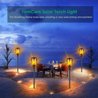 Solar Lights Outdoor 99 LED Higher & Larger Flickering Flame Solar Torch Lights 43" Waterproof Outdoor Lighting Solar Powered Pathway Walkway Lights for outside Garden Patio Yard, 4Pack
