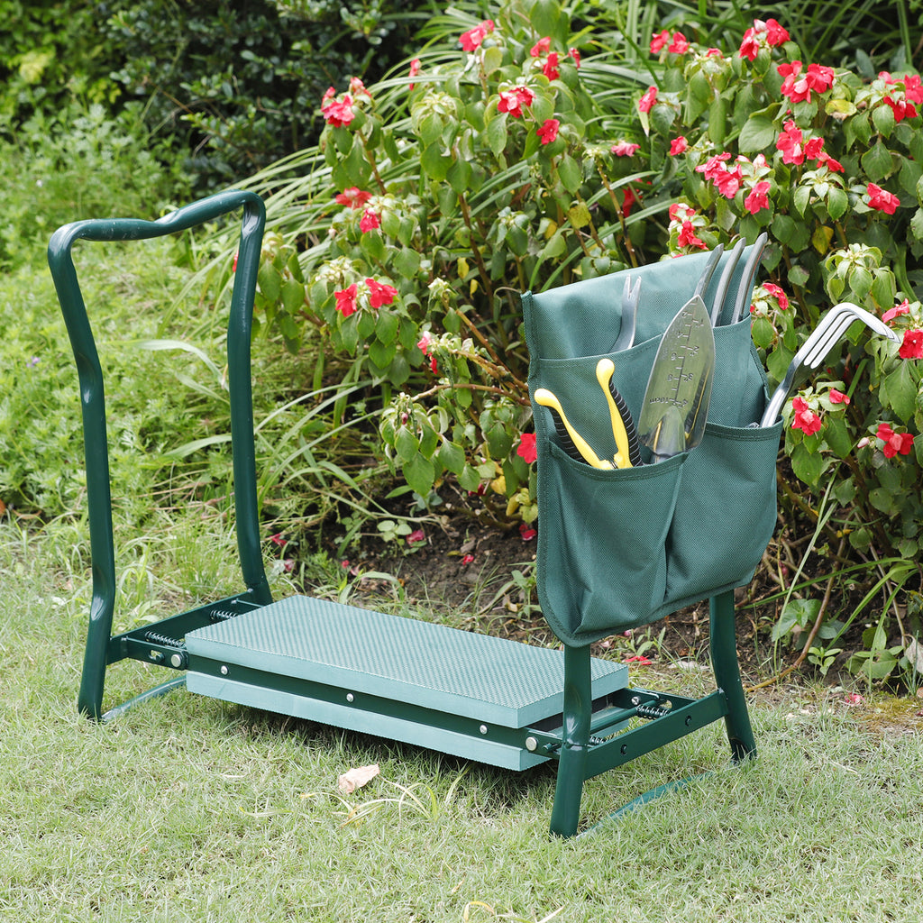 Green Spring Soft Eva Pad Seat Folding Garden Kneeler Bench Kneeling