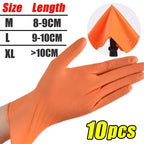 Heavy Duty Nitrile Gloves 8Mil Extra Thick Mechanic Home Garden Disposable Glove with Textured Grip Antislip Safety Work Gloves